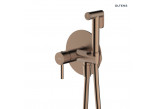 Bidet mixer Oltens Molle with shower set concealed - miedź szczotkowana