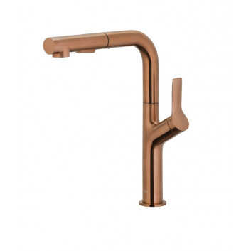 Shower set KFA Malaga Brushed Rose Gold shower with mixer termostatyczną - miedź szczotkowana PVD