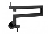Kitchen faucet KFA Duero Pot Filler Black składana przegubowa do napełniania garnków - black