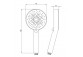 Hand shower Deante Joko 1-functional - chrome