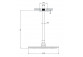 OMNIRES SLIMLINE overhead shower with arm, ø25 cm - grafit
