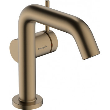 Single lever washbasin faucet 110 without waste, Hansgrohe Tecturis S - Brąz Szczotkowany