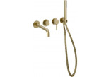 Wall mounted bath mixer Delta Pi gold szczotkowane 