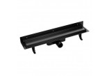 Drain wallmounting 80 Laveo Basso grid odwracalny black COB781D 