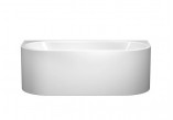 Bathtub freestanding Kaldewai Meisterstück Classic Duo Oval, 170x75cm, set drain and overflow, powierzchnia uszlachetniona, white