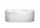 Bathtub freestanding Kaldewai Meisterstück Classic Duo Oval, 170x75cm, set drain and overflow, powierzchnia uszlachetniona, white