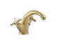 Bidet mixer Tres-Clasic two-handle - brass antyczny matt