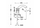 Bidet mixer Tres-Clasic two-handle - brass antyczny matt