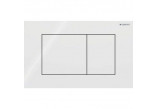 Flush button uruchamiający Geberit Sigma40 do spłukiwania dwudzielnego, rectangular, glass - piaskowy szary