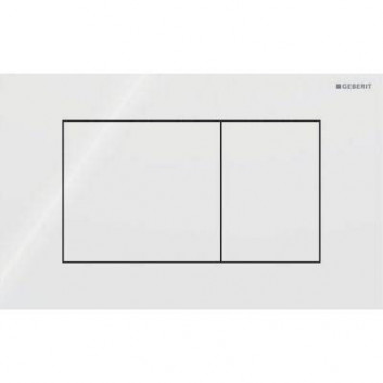 Flush button uruchamiający Geberit Sigma40 do spłukiwania dwudzielnego, rectangular, glass - piaskowy szary