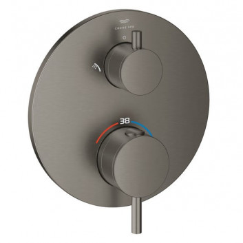 Bath tap Grohe Atrio thermostatic, concealed, do obsługi dwóch wyjść wody - stainless steel