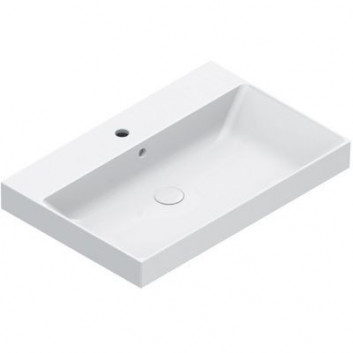 Countertop washbasin Catalano Zero 50x35 cm, without overflow, without hole na baterie - white