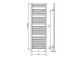 Grzejnik Enix Aster (A) 30x77,6 cm - white shiny- sanitbuy.pl