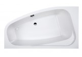 Bathtub Sanplast WAL/FREE 80x140+ST26 asymmetric