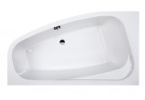 Bathtub Sanplast WAL/FREE 90x140+ST26 asymmetric