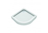 Acrylic shower tray Kolo First angle 80x80 cm, white