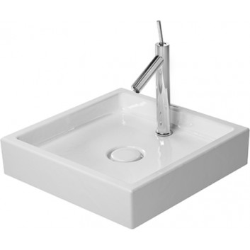 Umywalka Duravit Starck 1 szlifowana, stawiana na blacie, 470x470mm, jednootworowa, Biały Alpin- sanitbuy.pl