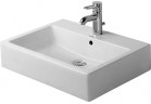 Countertop washbasin Duravit Vero white, 59,5 x 46,5 cm, white, battery hole, polished, tył glazurowany
