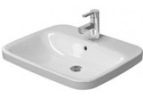 Countertop washbasin, Duravit DuraStyle, 61,5x49,5 cm, 1-hole, White Alpin