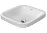 Countertop washbasin, Duravit DuraStyle, 43x43 cm, without tap hole, White Alpin