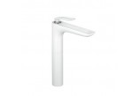 Washbasin faucet DN 10 Kludi Balance without pop, white/chrome