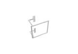 Vasco handrail 24 x 24 cm - white