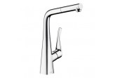 Bbateria kitchen with pull-out spray DN 15 Hansgrohe Metris
