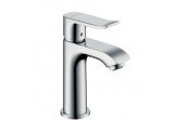 Washbasin faucet Hansgrohe Metris 100, DN15, without waste, height 160 mm, chrome