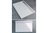 Shower tray z conglomerateu SanSwiss rectangular 90x100 cm white