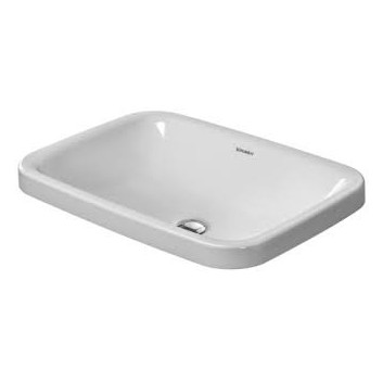  Umywalka nablatowa, Duravit DuraStyle, 600x430 mm, bez otworu na baterię, Biały Alpin WonderGliss- sanitbuy.pl