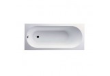 Bathtub rectangular Villeroy&Boch Oberon, 160x75 cm with legs, Quaryl, white Alpin