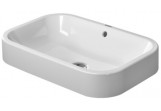 Countertop washbasin, Duravit Happy D. 60 cm, bezotworowa, White Alpin