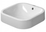 Umywalka stawiana na blat, Duravit Happy D. 400 mm, bezotworowa, Biały Alpin- sanitbuy.pl