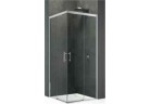 Corner shower cabin Novellini Kali A-H right/left, zakres regulacji 66-67,5 cm, silver profile, transparent glass