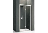 Door folding Novellini Kali S, zakres regulacji 95-101 cm, silver profile, transparent glass