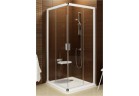Corner shower cabin square BLRV2K 100 Ravak Blix przesuwna czteroelementowa z wejściem z rogu, shine + transparent