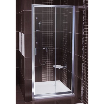 Drzwi prysznicowe BLDP2-110 Ravak Blix przesuwne dwuelementowe, połysk + grape- sanitbuy.pl