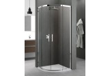 Cabin Novellini Zephyros R door sliding w komplcie with shower tray akrylowym 77,5x80,5 cm