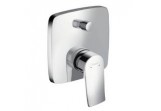 Bath tap Hansgrohe Metris, concealed, External part for connecting with spout Exafil, 2-receivers