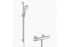 Shower set Hansgrohe Croma Select S Vario Combi Set 0,90 m, white/chrome