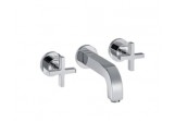 Washbasin faucet Axor Citterio, concealed without plate, with cross handles