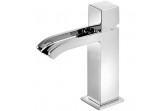 Washbasin faucet CuadroTres z otwartą wylewką kaskadową, wys. 17 cm