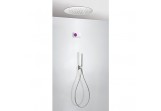 Shower set thermostatic, elektroniczny Tres Exclusive, overhead shower ceiling round