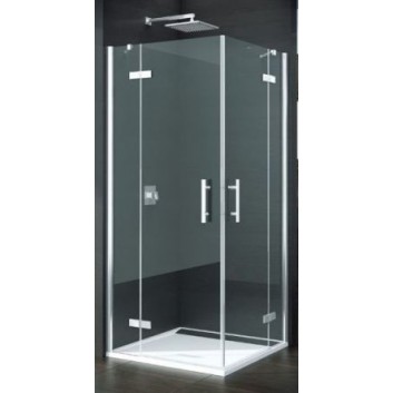 Kabina Ronal Pur PUE2P prysznicowa wejście narożne 100x100cm, część prawa- sanitbuy.pl