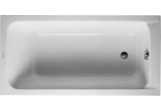 Bathtub Duravit D-Code rectangular 150x75 cm for built-in, drain przy stopach, white