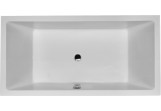 Bathtub Duravit Starck x rectangular 180x90 cm with skew backs