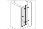 Door for recess installation Huppe Enjoy PURE bezramowe right, chrome eloxal, transparent glass with coating Anti -Plaque