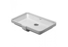 Under-countertop washbasin Duravit 2nd Floor 52,5x35 cm, without tap hole, white with coating WonderGliss