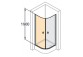 door shower huppe design 501 - swing, w. 800mm- sanitbuy.pl