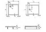 Shower tray Huppe Purano rectangular 120x80 cm
